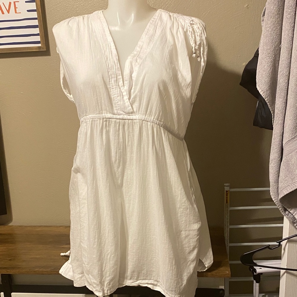 Ralph Lauren White Swim Coverup